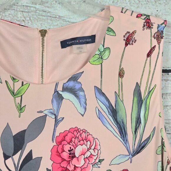 Tommy Hilfiger Floral Sleeveless Dress Size 14 - Picture 4 of 11